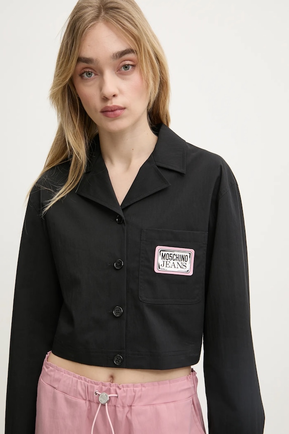 Košeľa Moschino Jeans čierna 0211.3224