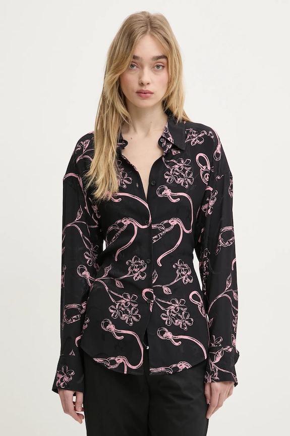 Odzież Moschino Jeans koszula 0201.3236 czarny