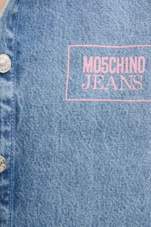Rifľová košeľa Moschino Jeans 0216.3217 modrá