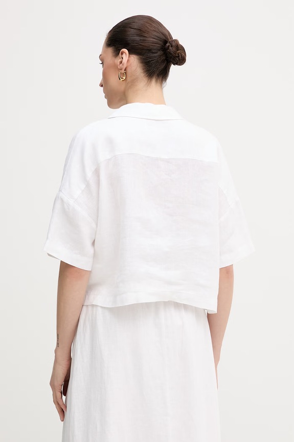 Ρούχα Πουκάμισο Dkny P3KACRX8 λευκό