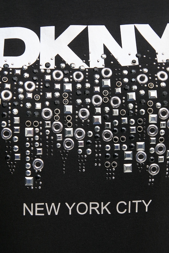 Dkny tricou P4JHLWNA negru