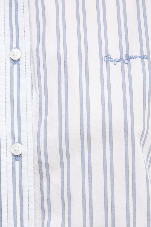 Βαμβακερό πουκάμισο Pepe Jeans CLEVER PL305002 λευκό
