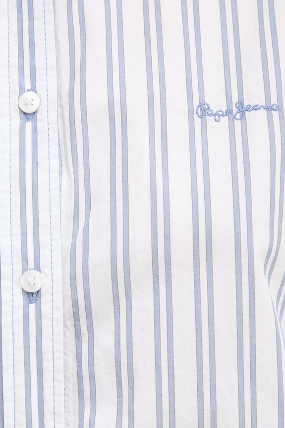 Βαμβακερό πουκάμισο Pepe Jeans CLEVER PL305002 λευκό