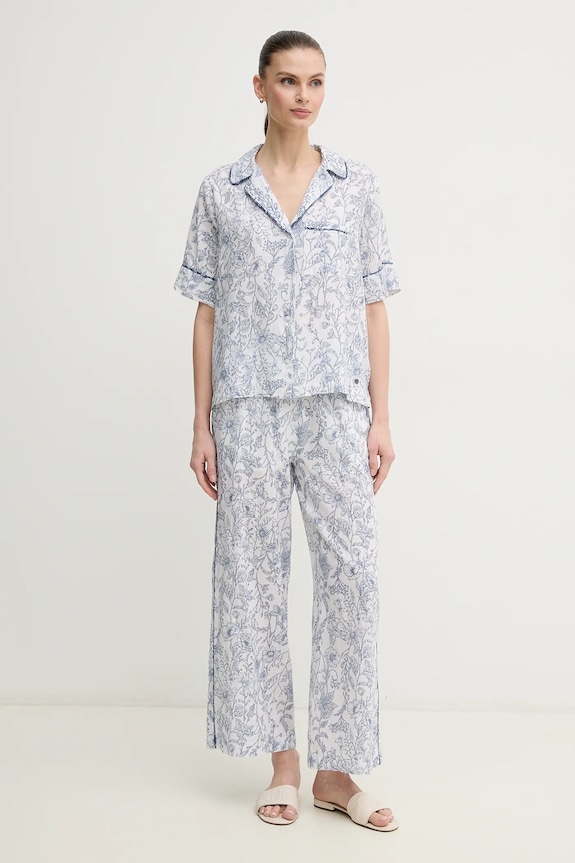 Πουκάμισο από λινό Pepe Jeans DORIS PL305025 λευκό SS25