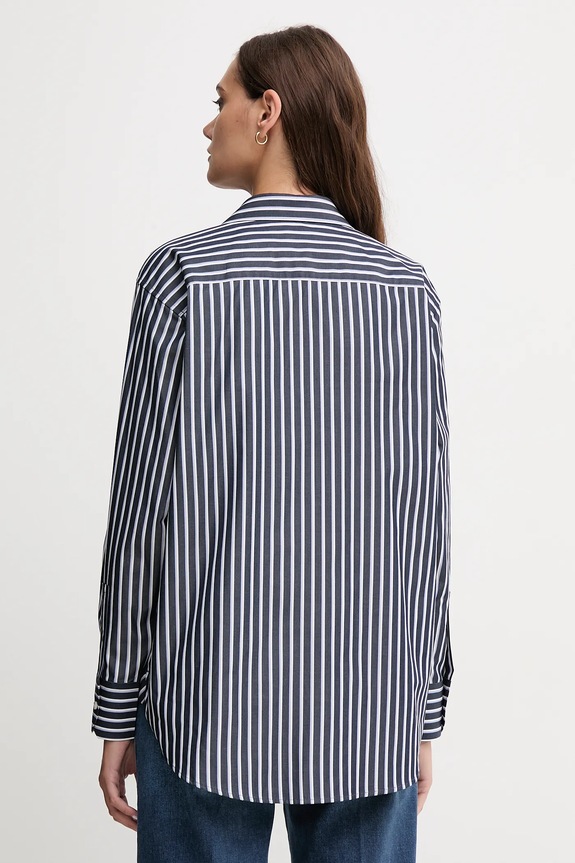 Abbigliamento Lacoste camicia in cotone CF0215 blu navy