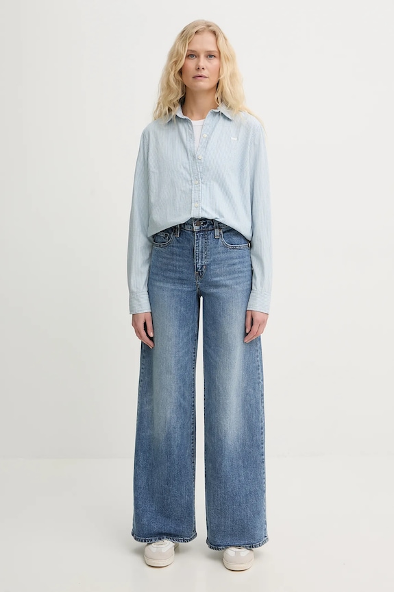 Βαμβακερό πουκάμισο Levi's THE CLASSIC BW SHIRT 34574 μπλε AA00