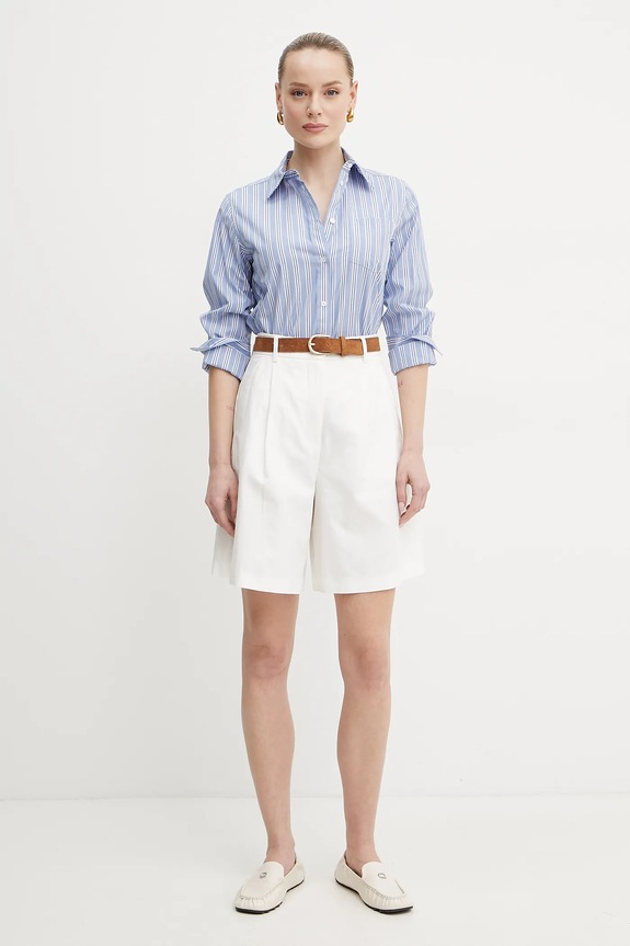 Weekend Max Mara camasa din bumbac 2515111081600 albastru SS25