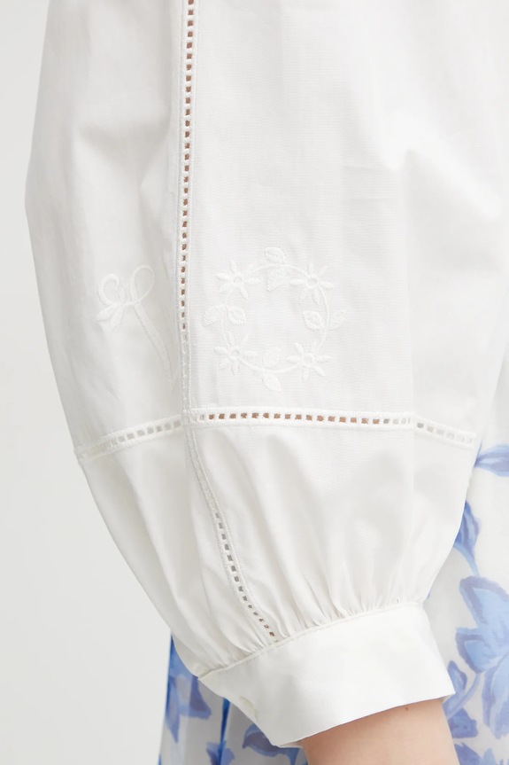 Weekend Max Mara koszula bawełniana 2515111111600 biały