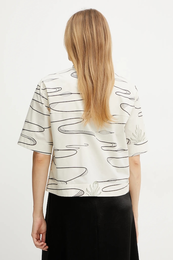 Oblečenie Bavlnená košeľa MM by Max Mara 2516111038600 béžová