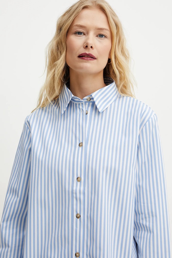 Bavlnená košeľa MM by Max Mara modrá 2516111048600