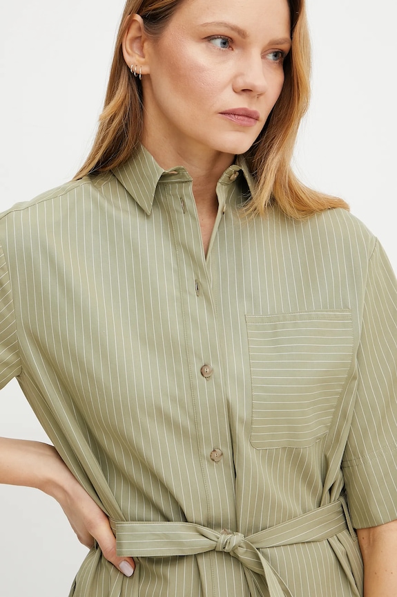 Bavlnená košeľa MM by Max Mara zelená 2516191018600