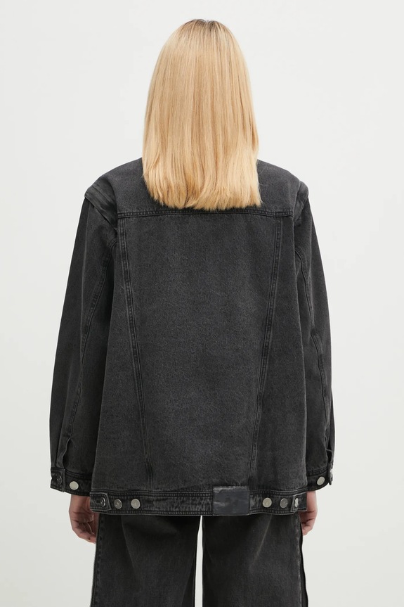 Одежда Джинсовая куртка adidas Originals DENIM SHIRT JKT JY8882 чёрный