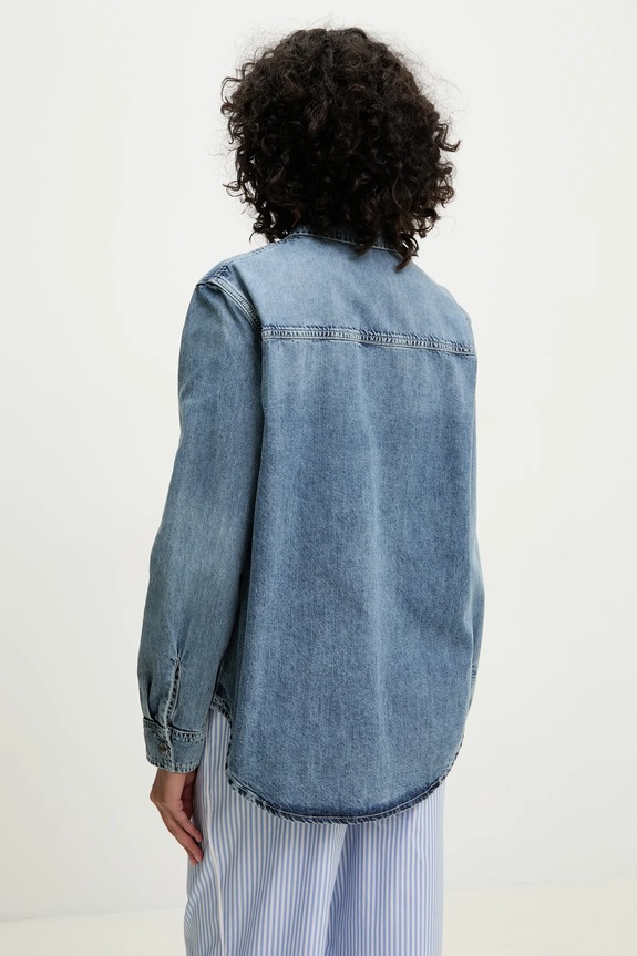 Oblečení Bavlněná košile Moschino Jeans 0204.3721 modrá