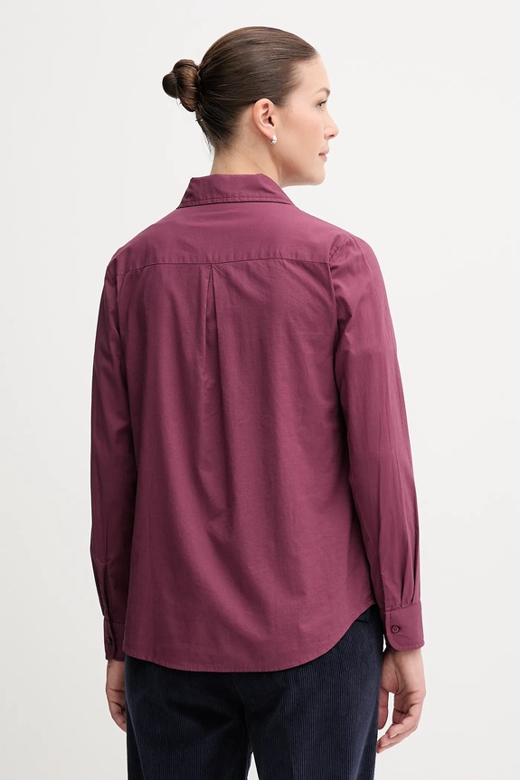 Abbigliamento United Colors of Benetton camicia da donna in cotone 5WPQDQ0AX violetto