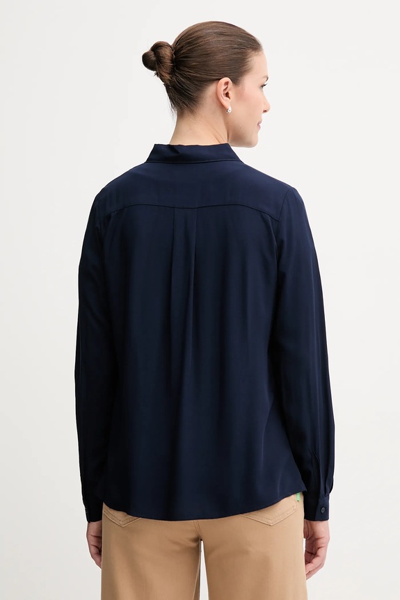 Abbigliamento United Colors of Benetton camicia da donna in viscosa 5WPWDQ0B0 blu navy