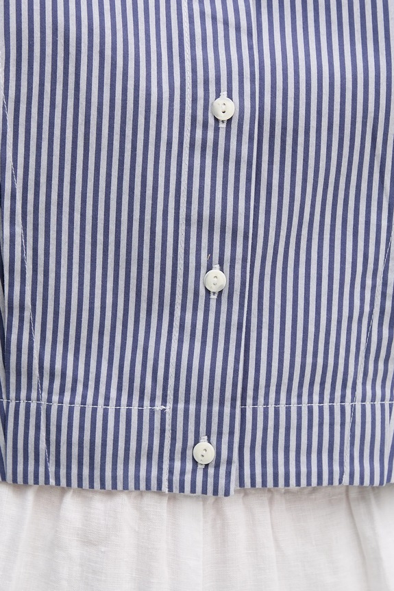 United Colors of Benetton camicia in cotone 59T7DQ0AS blu