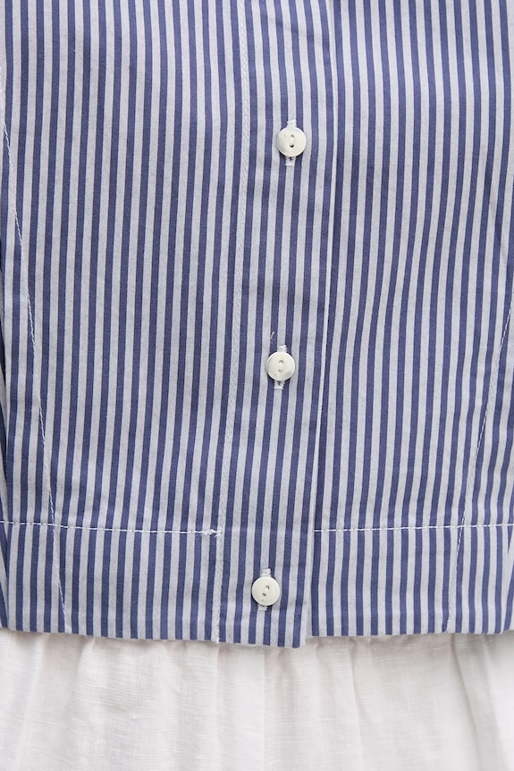United Colors of Benetton camicia in cotone 59T7DQ0AS blu