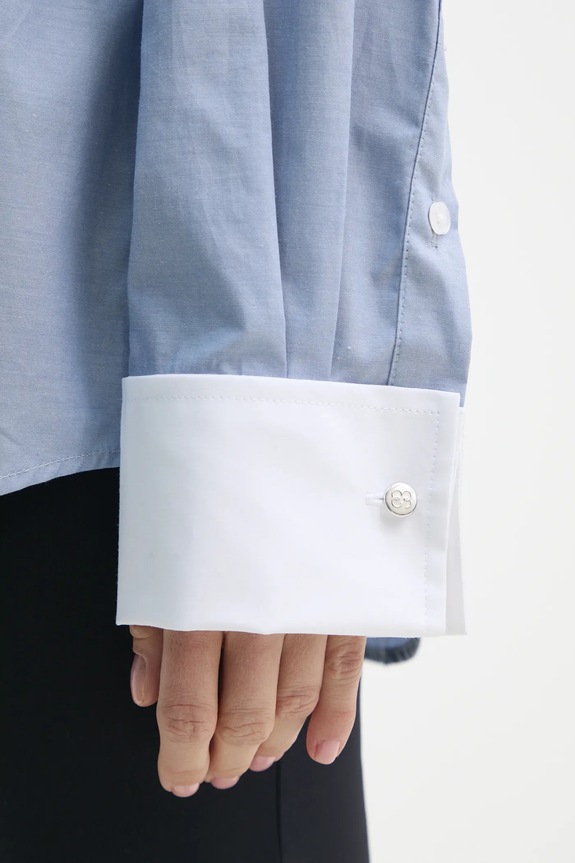 Βαμβακερό πουκάμισο Filippa K 31105.FK μπλε