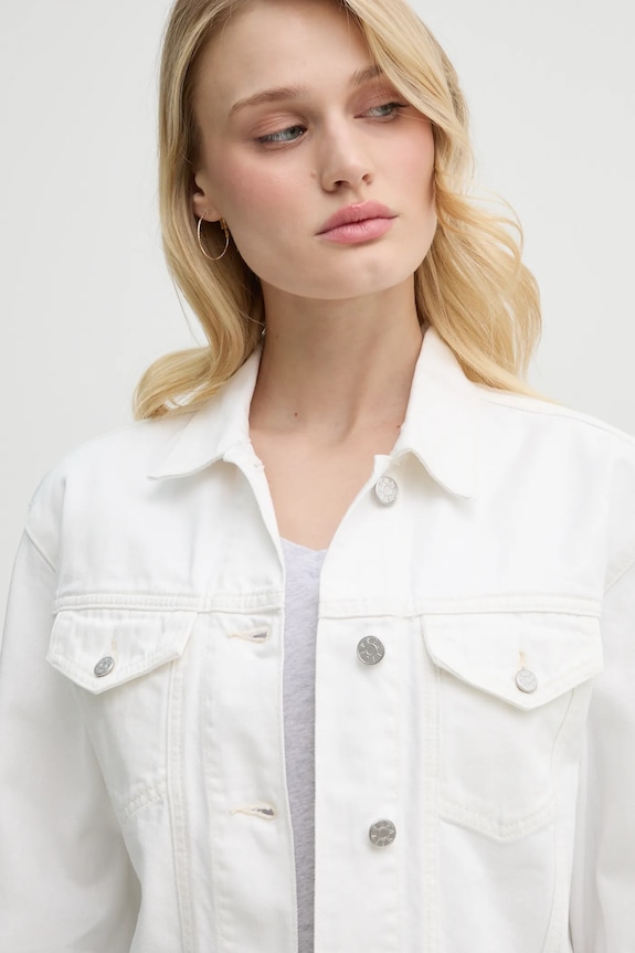 Rifľová bunda Filippa K biela 31576.FK