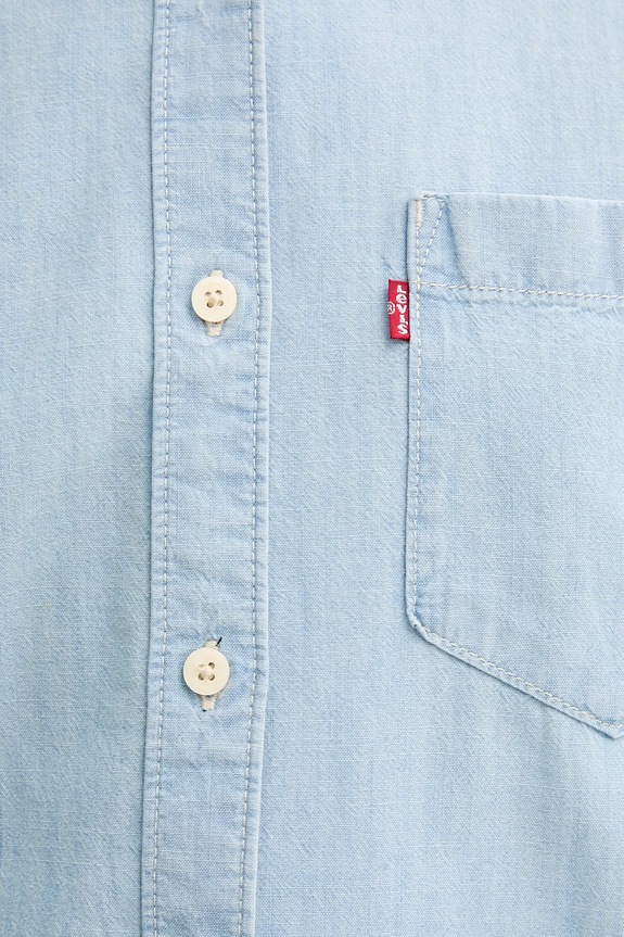 Levi's cămașă din bumbac HARLIE NEW BF SHIRT 001HM albastru