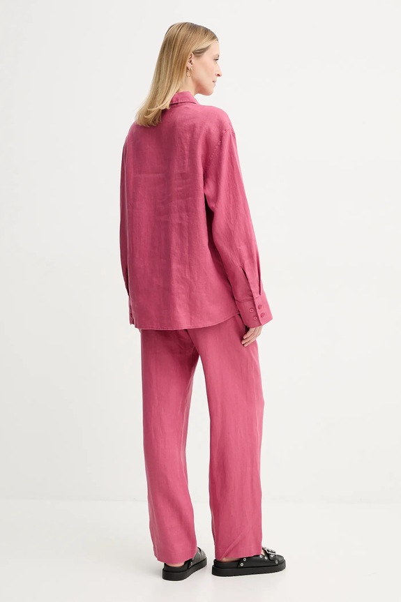 Ruházat Samsoe Samsoe len ing SANOT F25100015 rózsaszín