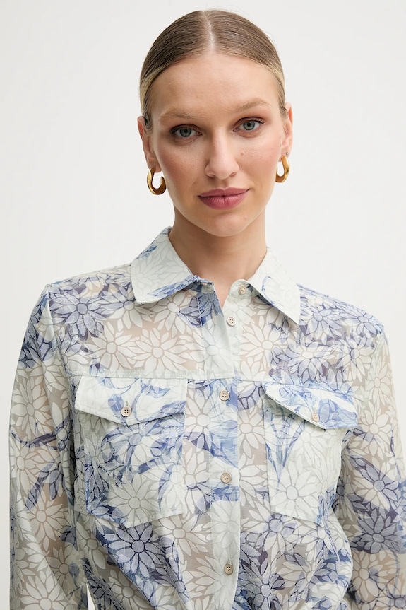 Сорочка Guess ADELAIDE бежевий W5GH03.WH4K2