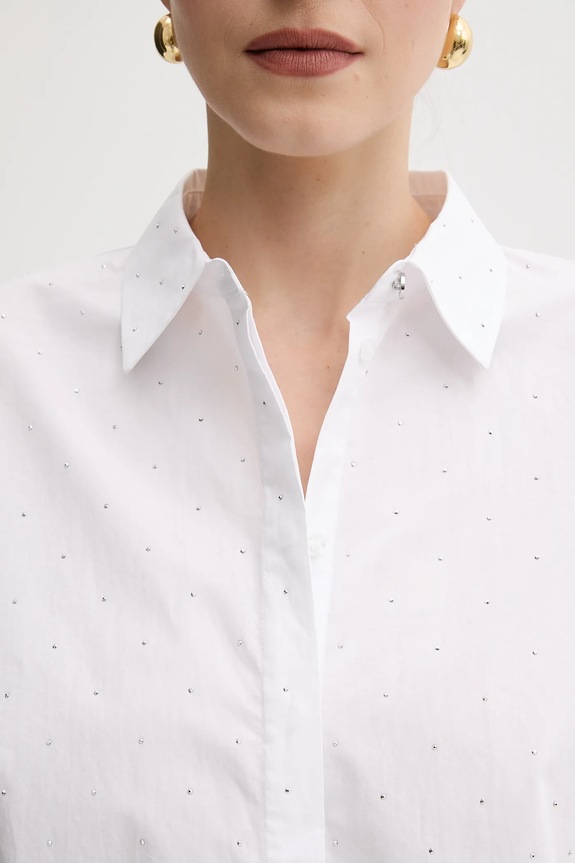 Guess camicia in cotone SILVIA W5GH42.WGWS0 bianco