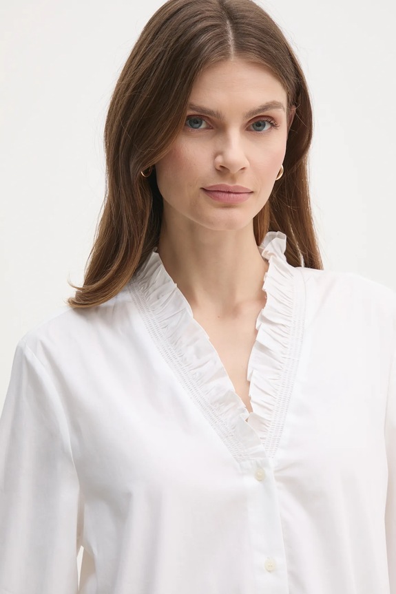 Pamučna košulja Tommy Hilfiger WW0WW44688 bež