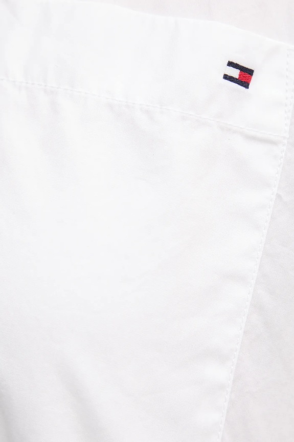 Βαμβακερό πουκάμισο Tommy Hilfiger WW0WW44717 λευκό