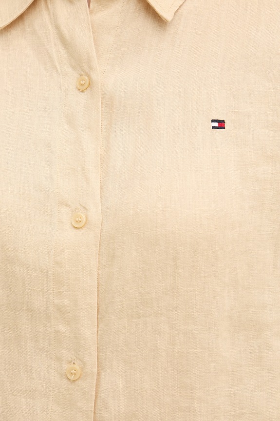 Tommy Hilfiger koszula damska lniana WW0WW44679 beżowy