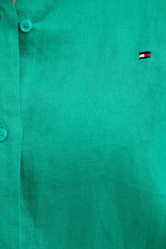 Tommy Hilfiger Cămașă de femei de in WW0WW44679 verde