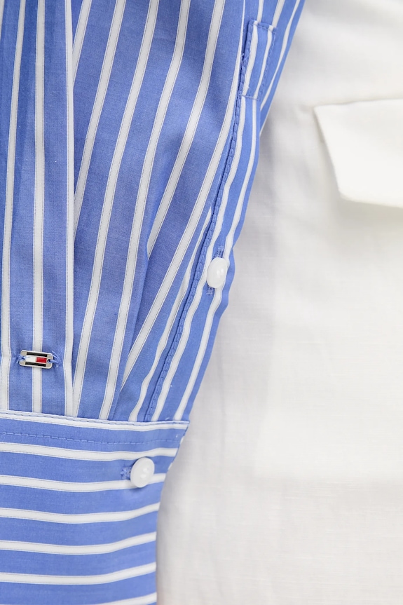 Tommy Hilfiger koszula bawełniana WW0WW44722 fioletowy