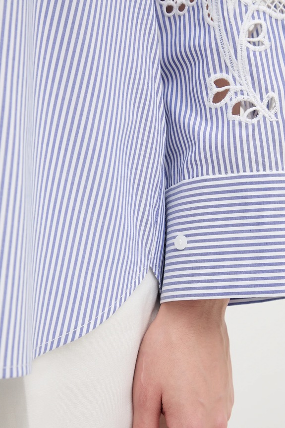 Bavlněná košile Tommy Hilfiger WW0WW44693 modrá