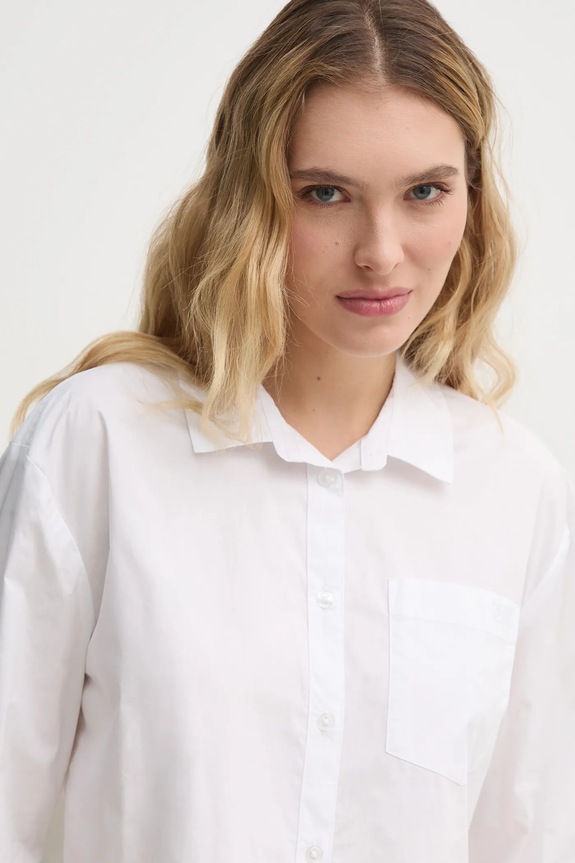 Dkny koszula bawełniana biały DJ5W2027