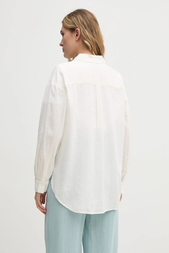 Odzież Dkny koszula lniana DJ5W2111 beżowy