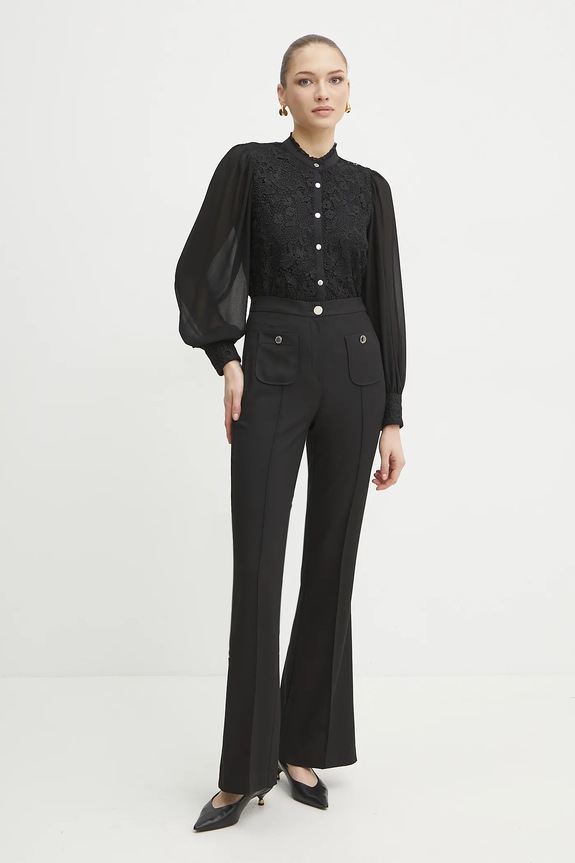 Πουκάμισο Morgan CISLO CISLO μαύρο SS25