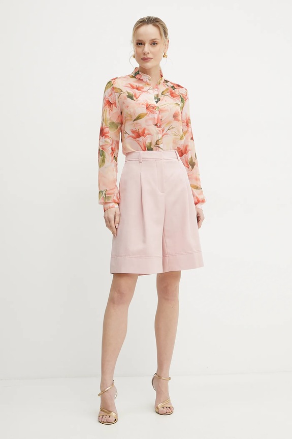 Πουκάμισο Fracomina FS25ST6010W428K9 ροζ SS25