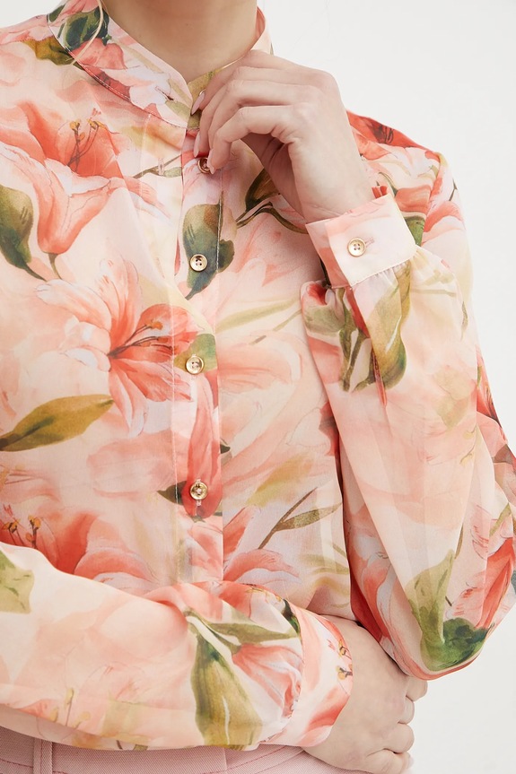 Πουκάμισο Fracomina FS25ST6010W428K9 ροζ