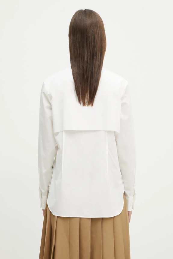Îmbrăcăminte Undercover camasa din bumbac Shirt UP1E1403 alb