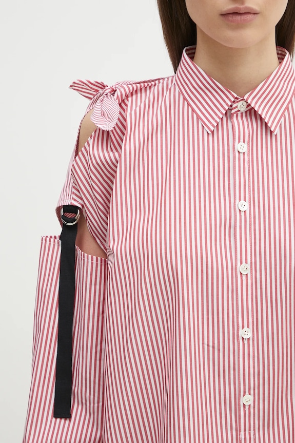 Хлопковая рубашка Undercover Shirt UP1E1405 красный