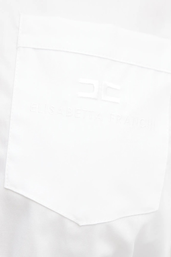 Elisabetta Franchi camicia in cotone CA11752E2 bianco