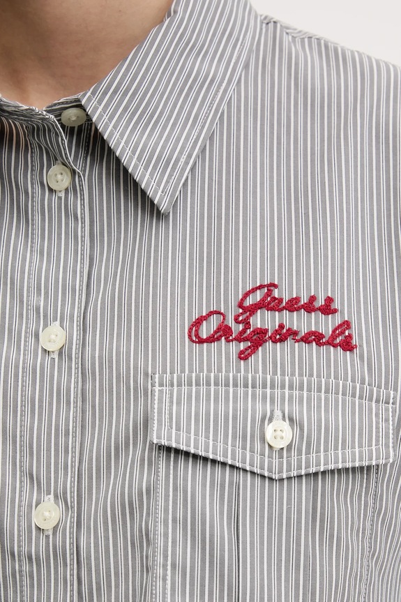 Bavlnená košeľa Guess Originals W5GH0M.WH7Q1 sivá