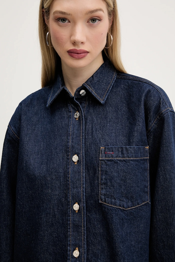 Tommy Jeans kurtka jeansowa granatowy DW0DW20567