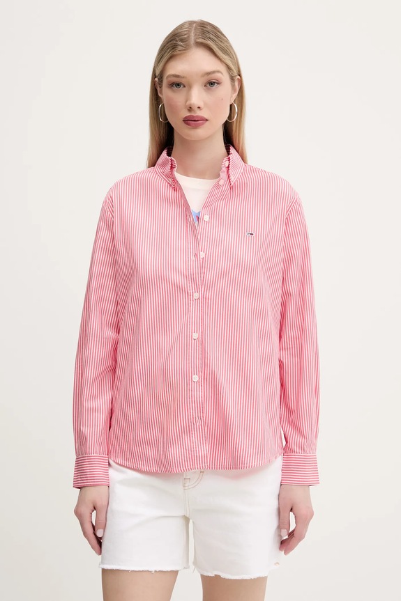 Tommy Jeans pamut ing pamut rózsaszín DW0DW20290