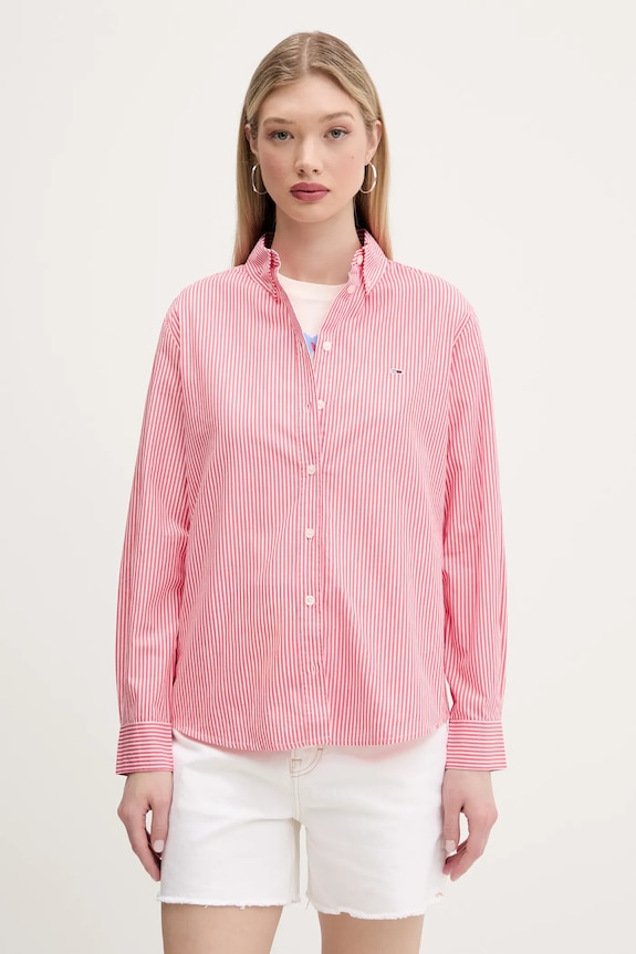 Tommy Jeans pamut ing pamut rózsaszín DW0DW20290