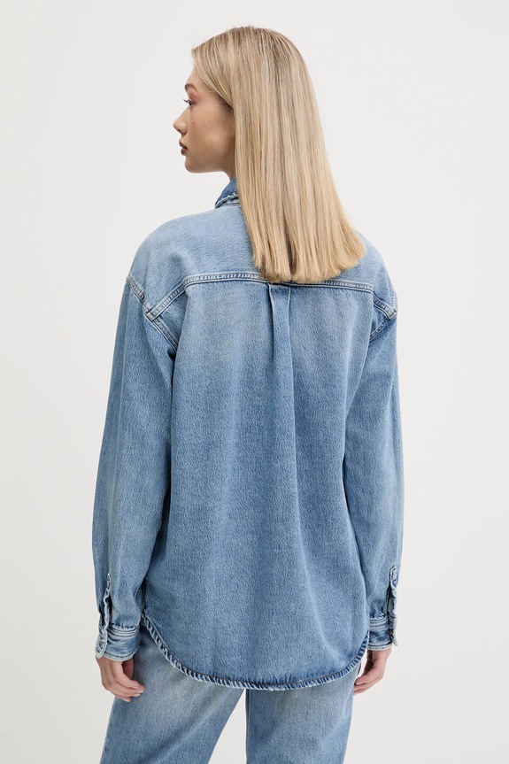 Oblačila Jeans srajca Tommy Jeans DW0DW20365 modra