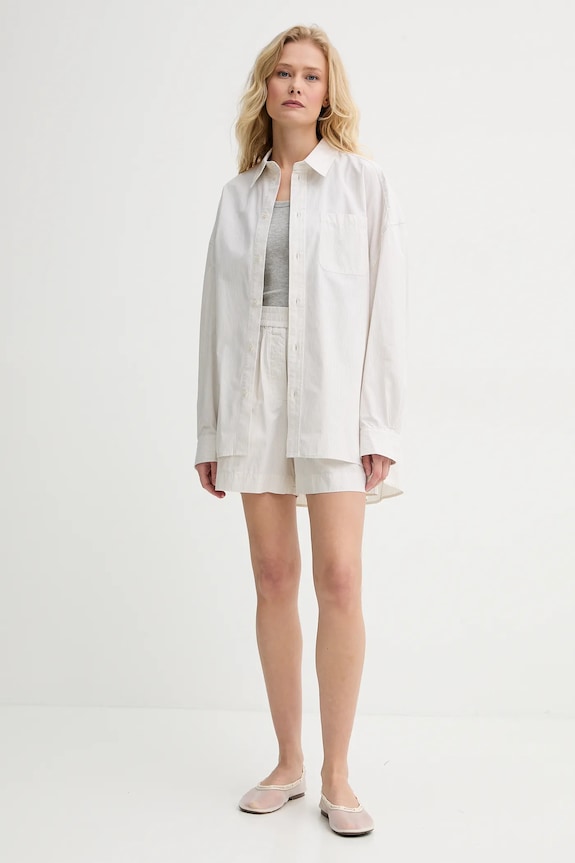 Bavlnená košeľa Herskind Lex 5567172 béžová SS25