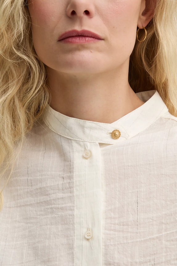 Πουκάμισο Sessun 25210017 μπεζ