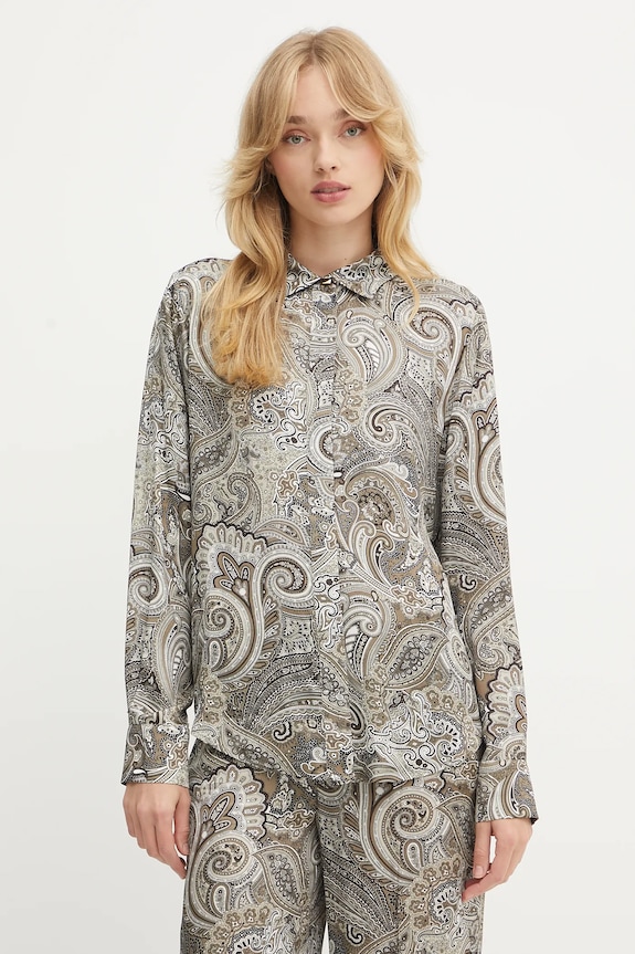 Marciano by Guess koszula MELISSA klasyczny brązowy 5GGH32.7298A