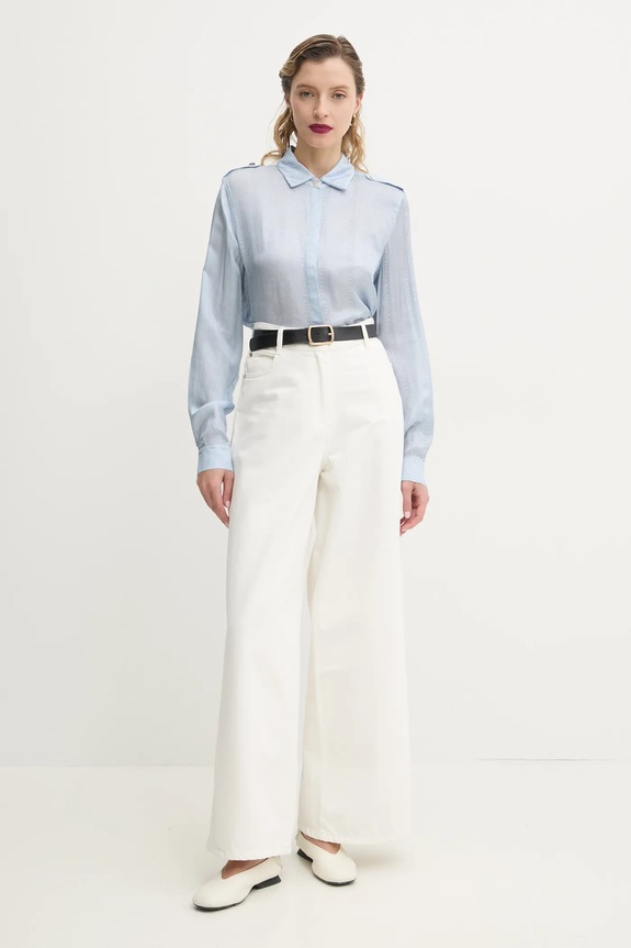 Košulja Bruuns Bazaar BBW4410 plava SS25